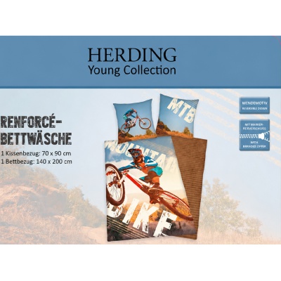 Bavlnené obliečky Herding MOUNTAIN BIKE – 140×200 cm