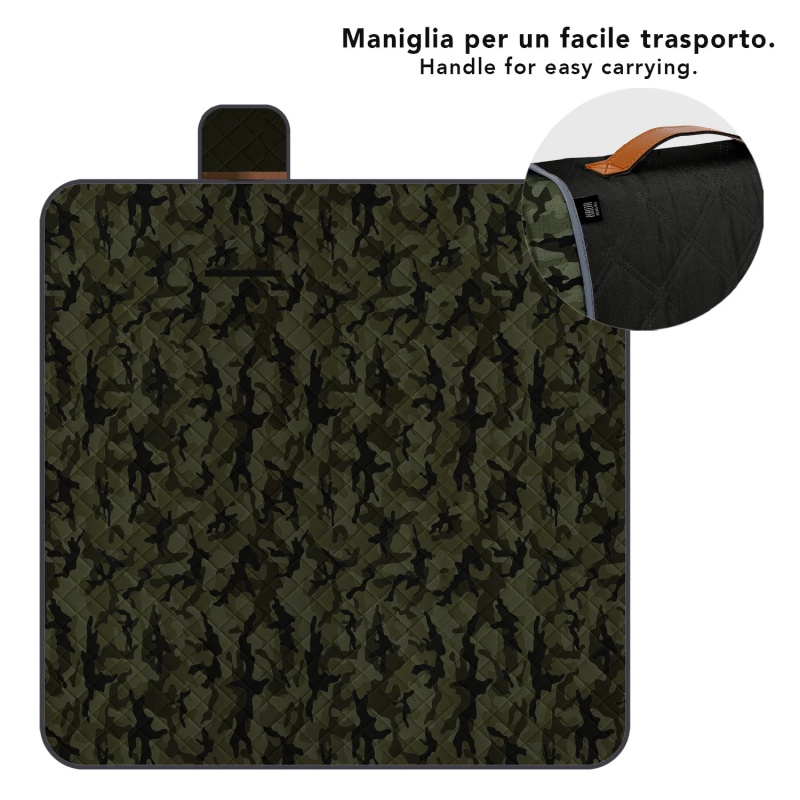 Pikniková deka Perletti Camouflage 200x200 cm