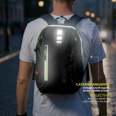 Nepromokavý batoh Perletti Travel 11L Black