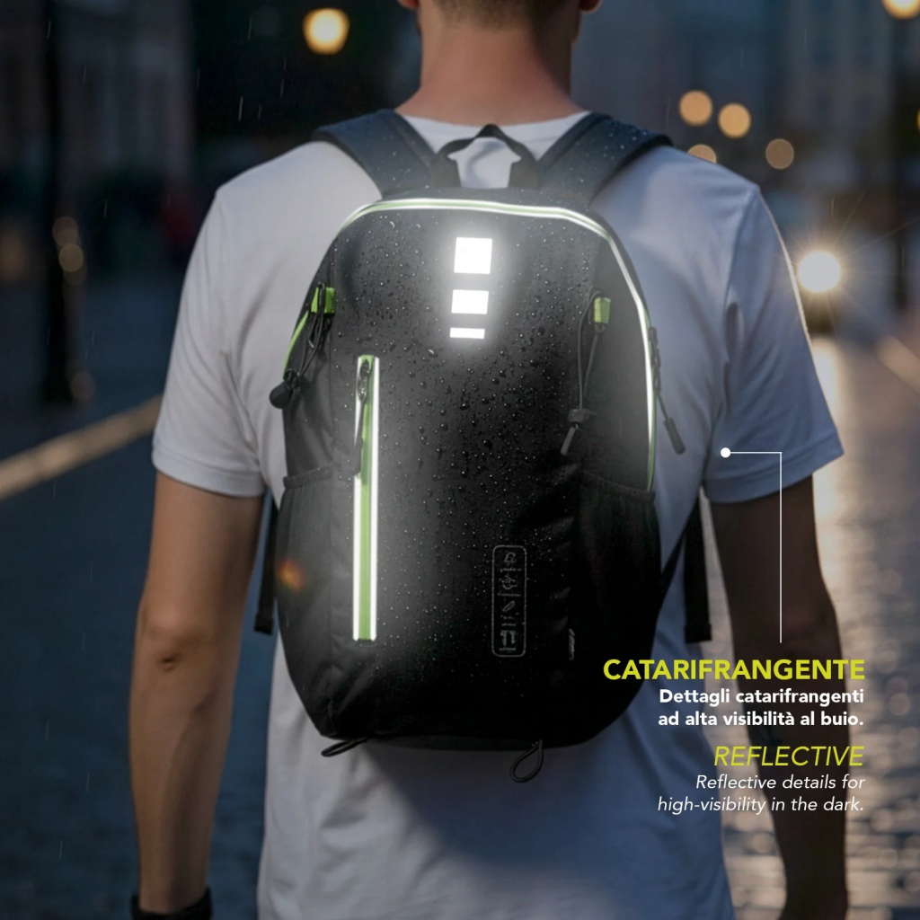 Nepremokavý batoh Perletti Travel 11L Black