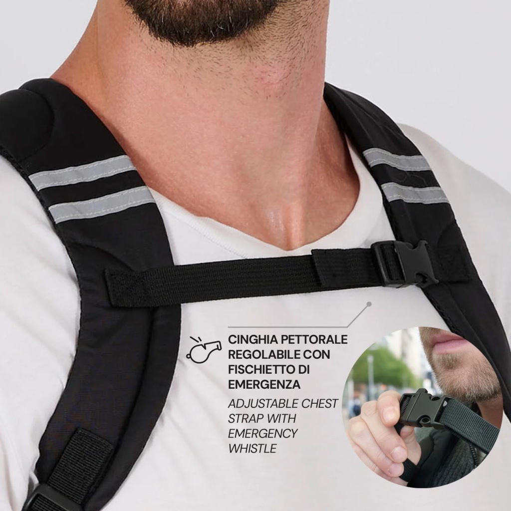 Nepremokavý batoh Perletti Travel 11L Black