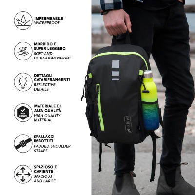 Nepromokavý batoh Perletti Travel 11L Black
