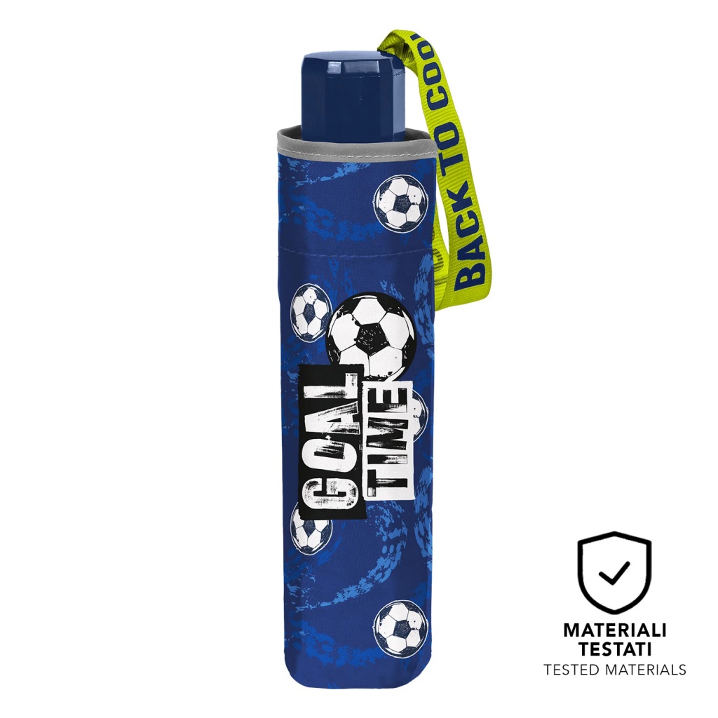 Dětský mini deštník Perletti Goal Time – skládací fotbalový deštník