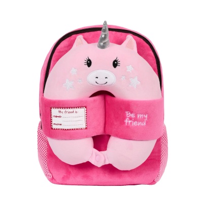 detsky-plysovy-batoh-perletti-kids-unicorn-s-cestovnim-polstarem-ruzovy-13098