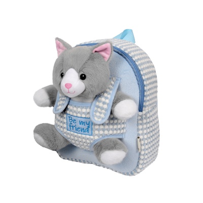Detský plyšový batoh s mačičkou Perletti Kids 27 cm