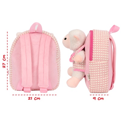 Detský plyšový batoh s ovečkou Perletti Toys 27 cm