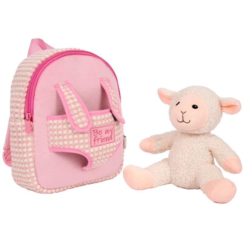 Detský plyšový batoh s ovečkou Perletti Toys 27 cm