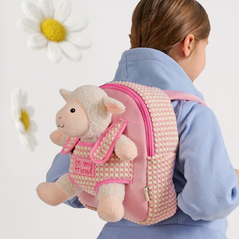 Detský plyšový batoh s ovečkou Perletti Toys 27 cm