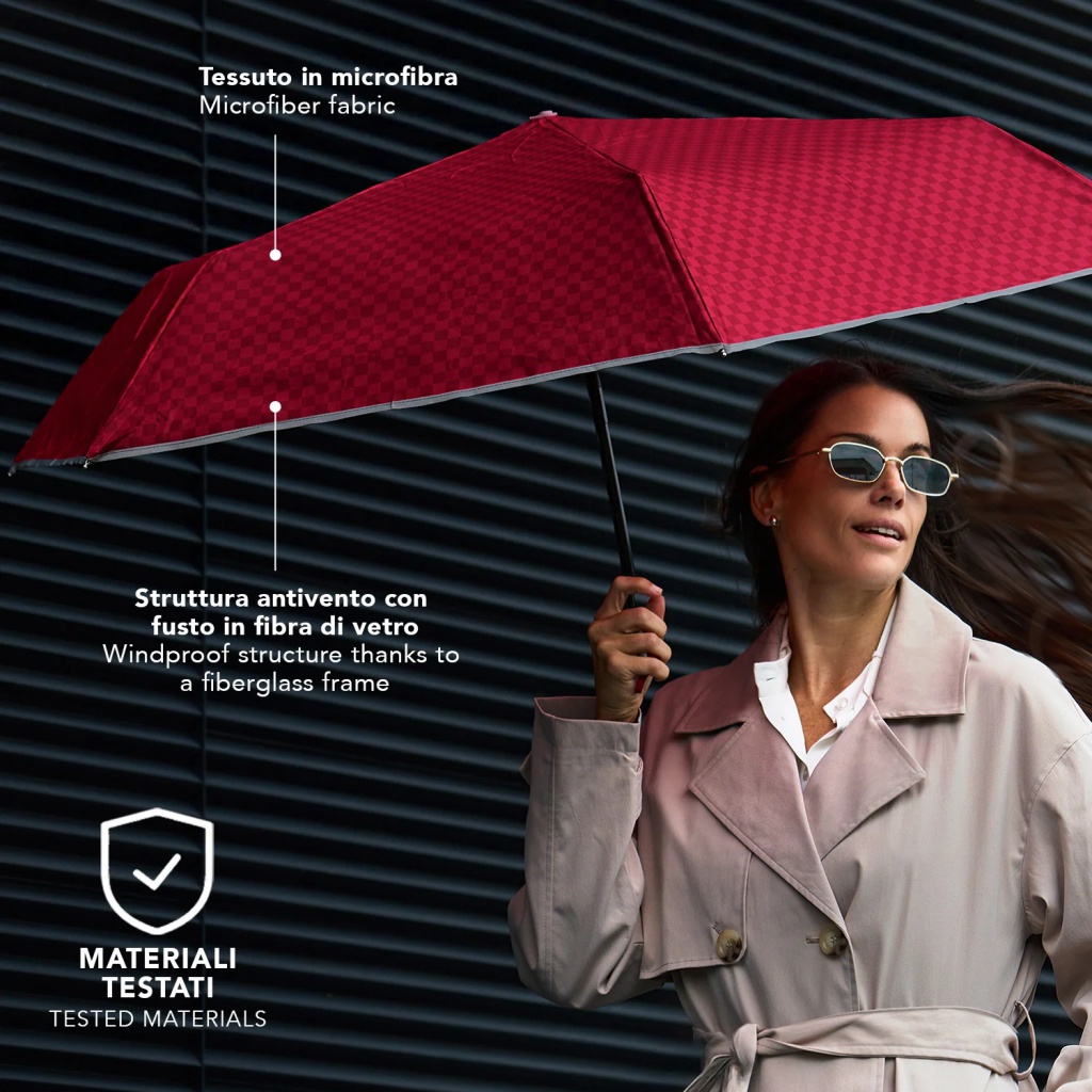 Skladací dáždnik Perletti Technology Blue reflexný