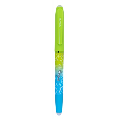 Gumovací pero AstraPEN Oops! Neon, 0,6mm, modré, stojan, 201023029
