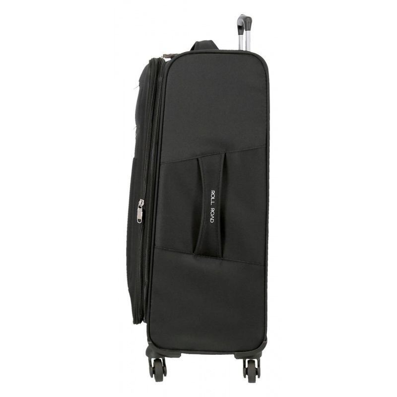 Textilní cestovní kufr ROLL ROAD ROYCE Black / Černý, 76x48x29, 93L, 5019321 (large)