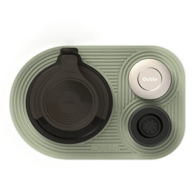 OutIn Silicone Coffee Mat zelená – silikónová podložka pod kávovar