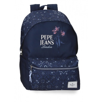 Školní batoh Pepe Jeans Lenay Marine 44 cm - dvoukomorový modrý