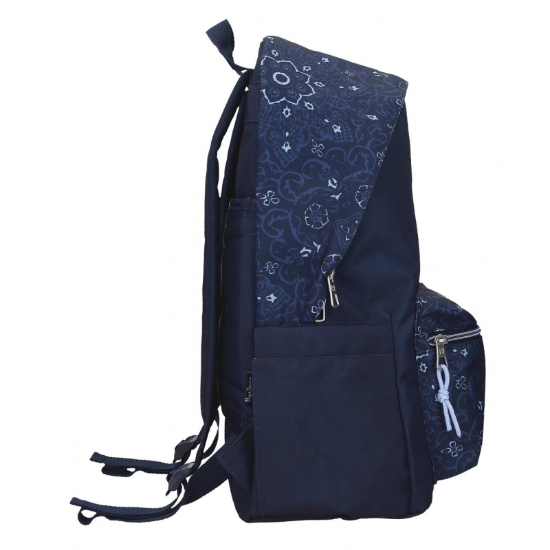 Školní batoh Pepe Jeans Lenay Marine 44 cm - dvoukomorový modrý