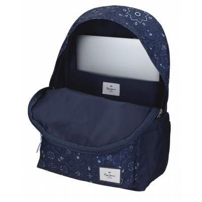 Školský batoh Pepe Jeans Lenay Marine 44 cm – dvojkomorový modrý