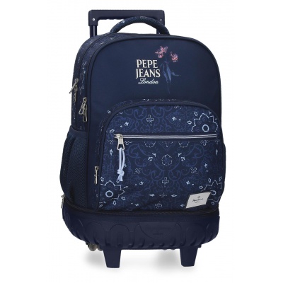 Školský batoh na kolieskach Pepe Jeans Lenay Marine 43 cm