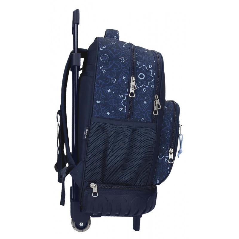Školní batoh na kolečkách Pepe Jeans Lenay Marine 43 cm