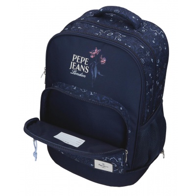 Školní batoh na kolečkách Pepe Jeans Lenay Marine 43 cm