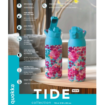 Quokka Tide, Nerezová termofľaša All Over Botanic, 700ml, 40237