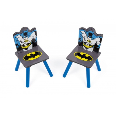Dětský dřevěný stolek + 2 židle Batman, BT16703
