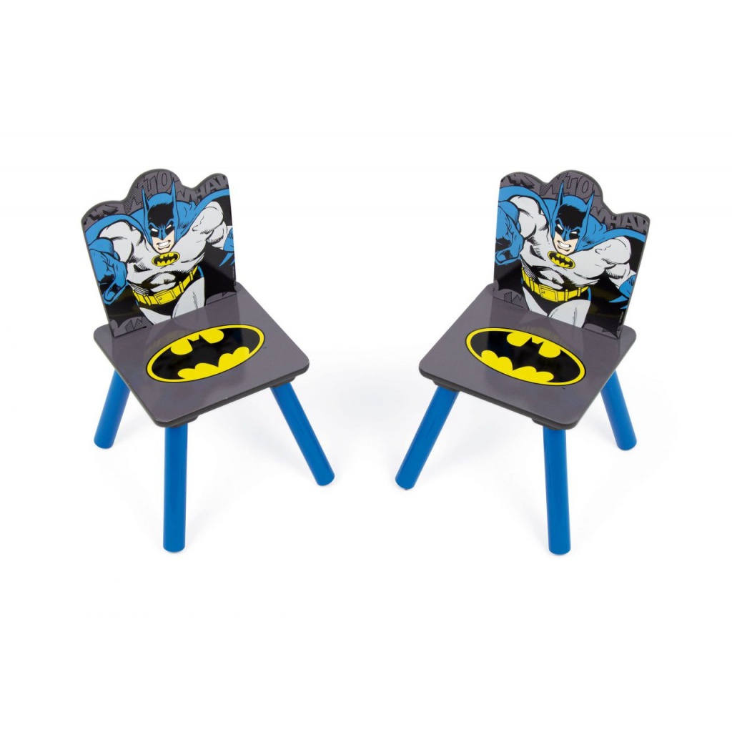 Dětský dřevěný stolek + 2 židle Batman, BT16703