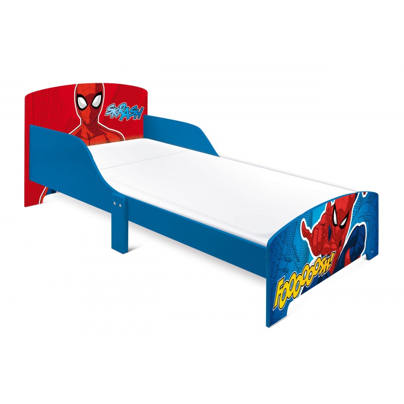 Detská posteľ Spider-Man 70×140 cm | Drevená posteľ s roštom