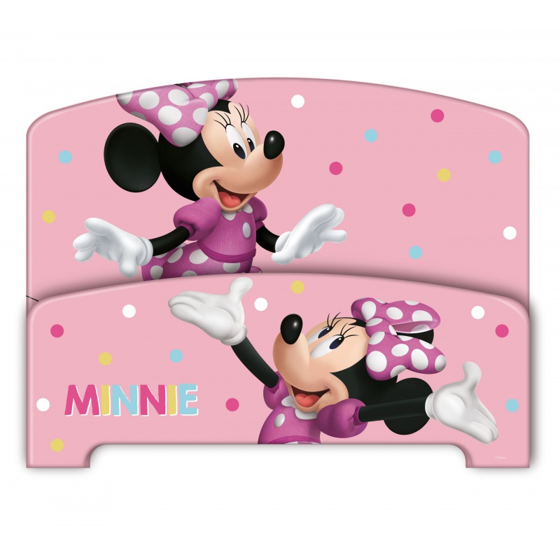 Detská posteľ Minnie Mouse 70×140 cm | Drevená posteľ s roštom