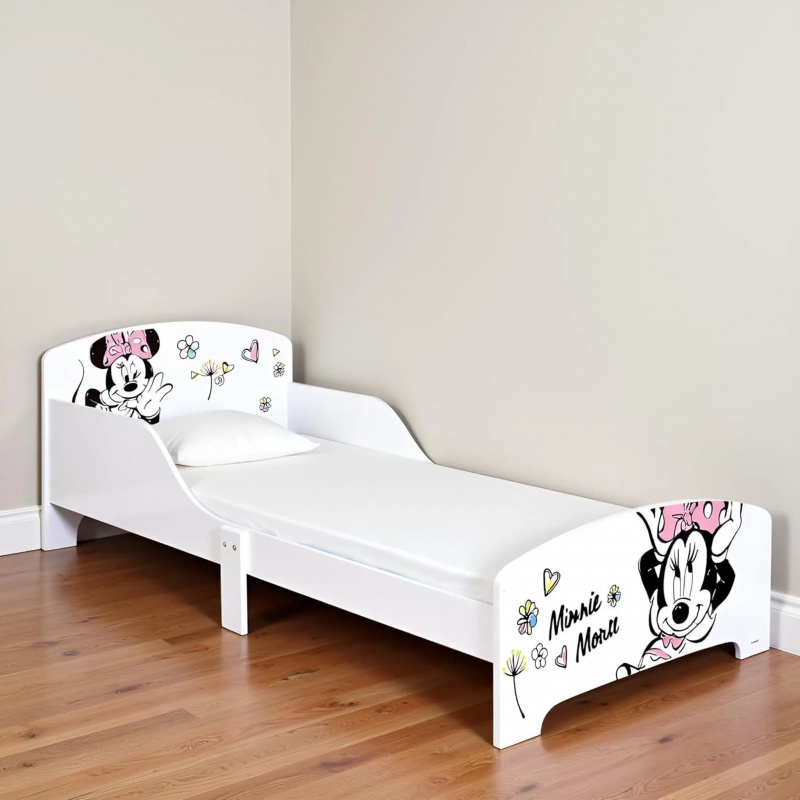 Detská posteľ Minnie Mouse 70×140 cm | Disney posteľ s roštom