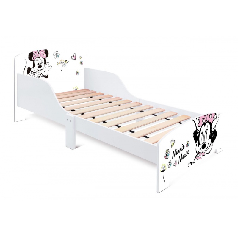Detská posteľ Minnie Mouse 70×140 cm | Disney posteľ s roštom