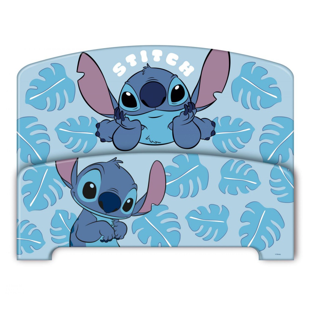 Dětská postel Lilo & Stitch je ideální první velkou postelí pro děti od 3 let. Pevná dřevěná konstrukce s MDF panely, ochr