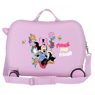 Detský kufor odrážadlo Minnie Mouse Figaro Lilac 34 l