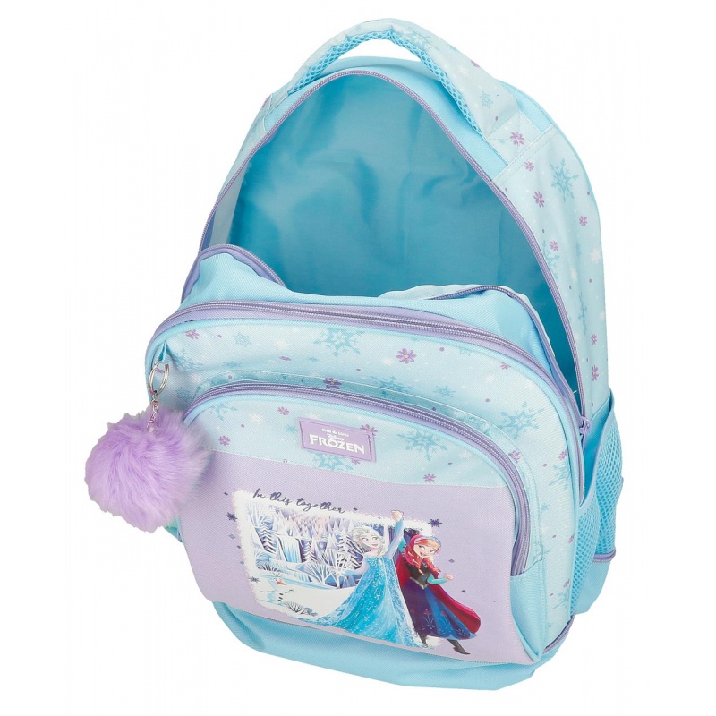 Dětský batoh na kolečkách Disney Frozen In This Together je praktickým společníkem do školy, na kroužky i výlety. Díky výsuvně