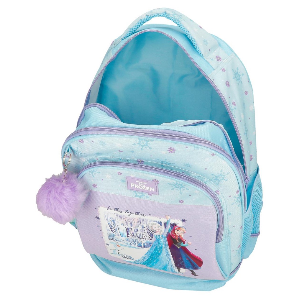 Dětský batoh na kolečkách Disney Frozen In This Together je praktickým společníkem do školy, na kroužky i výlety. Díky výsuvně