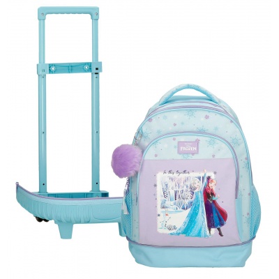 Dětský batoh na kolečkách Disney Frozen In This Together je praktickým společníkem do školy, na kroužky i výlety. Díky výsuvně