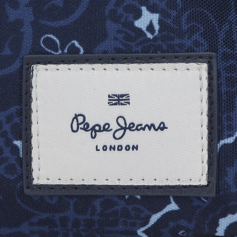 Školní tříkomorový penál Pepe Jeans Lenay Marine