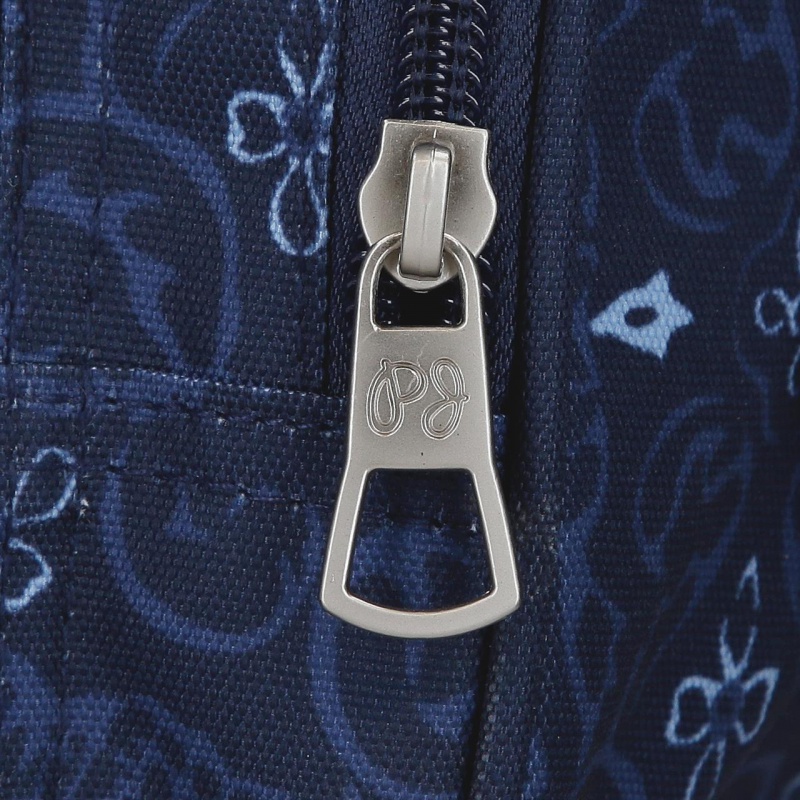 Školní tříkomorový penál Pepe Jeans Lenay Marine