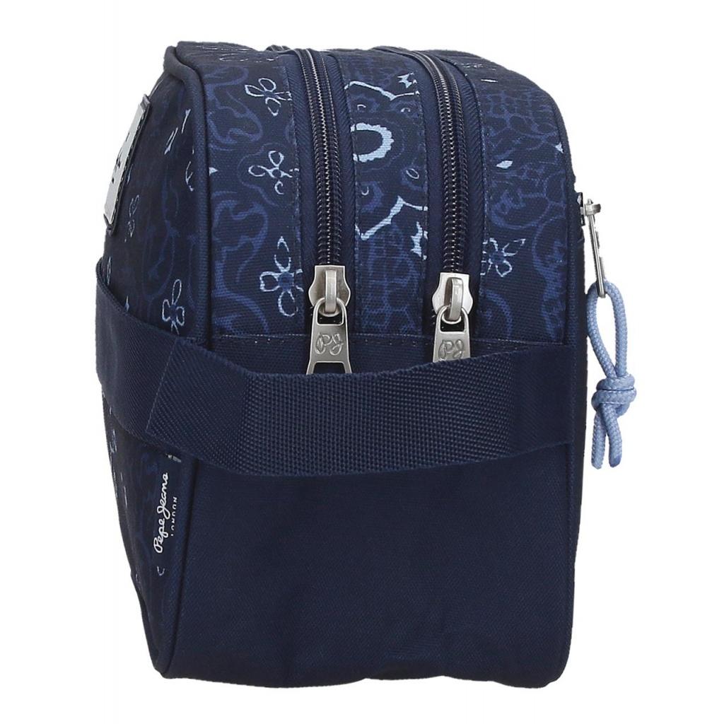 Dvojkomorová kozmetická taška Pepe Jeans Lenay Marine