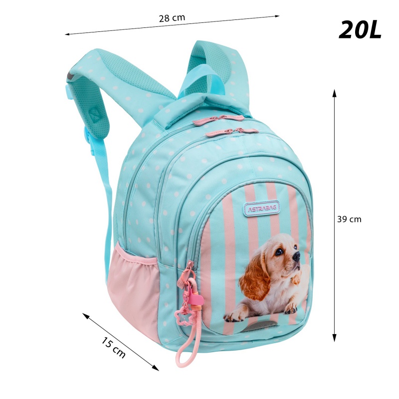 Školský batoh pre prvý stupeň AstraBAG Puppy Line, AB330, 502026046