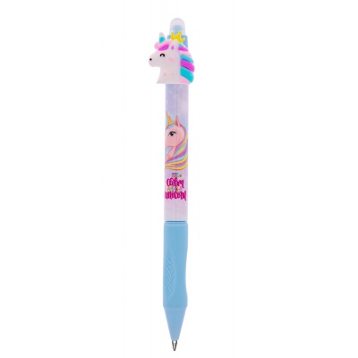 Gumovací klik pero AstraPEN Oops! Unicorn, 0,5mm, modré, 2ks, 201022041