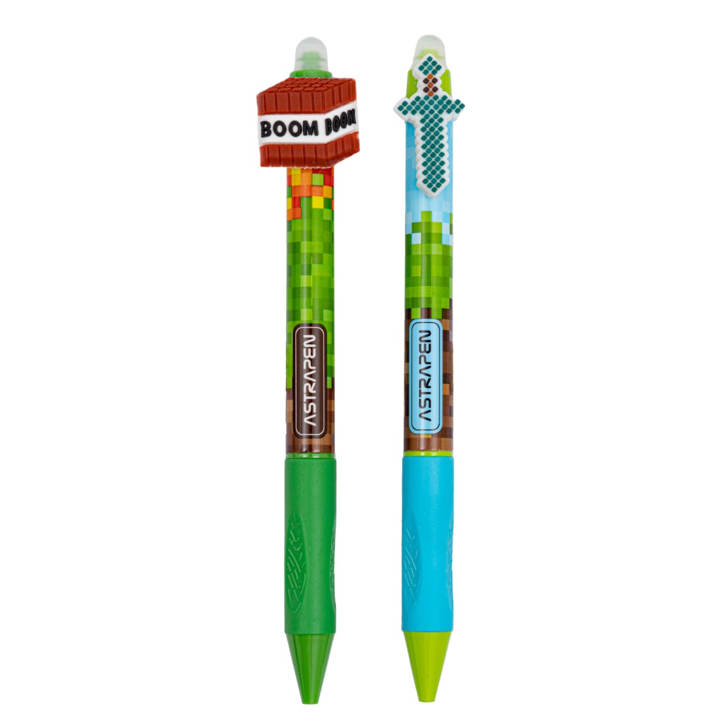 Gumovacie klik pero AstraPEN Oops! Minecraft Pixel One 0,5 mm 2 ks