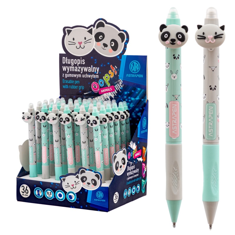 Gumovacie klik pero AstraPEN Oops! Animals 0,5 mm