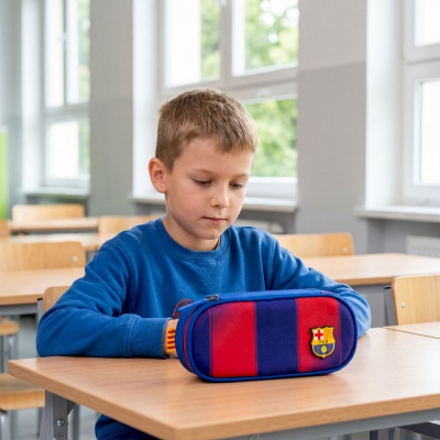 Jednokomorový penál FC Barcelona Young AC6 22×9×5 cm