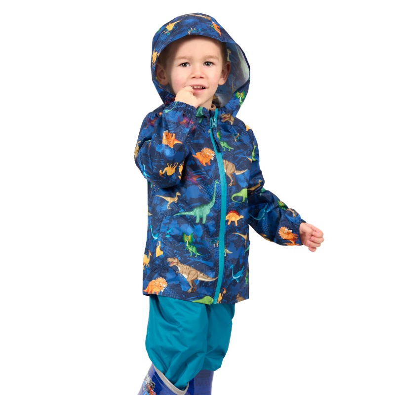 Detský nepremokavý set Perletti Dinosaurs L 6–7 rokov