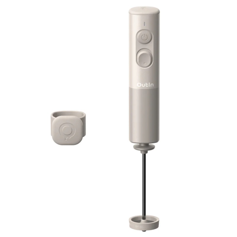 OutIn LattoGo elektrický napěňovač mléka Starburst Silver