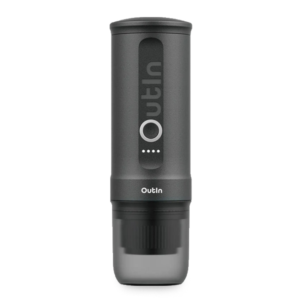 OutIn Nano přenosný espresso kávovar Space Grey s pouzdrem