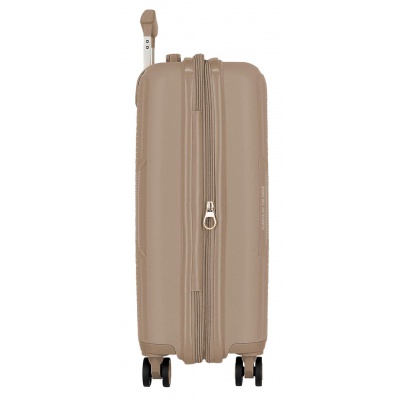 Kabinový kufr Movom Inari Champagne 55 cm | Rozšiřitelný PP kufr s TSA