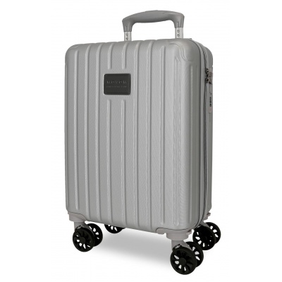 Kabinový kufr Movem Timber Silver 40 cm | Odnímatelná kolečka, 24 l