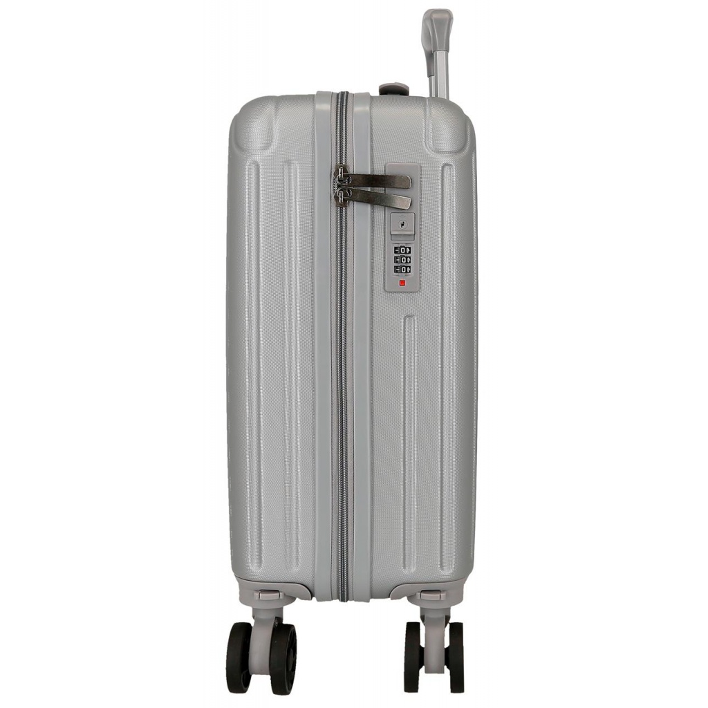 Kabinový kufr Movem Timber Silver 40 cm | Odnímatelná kolečka, 24 l
