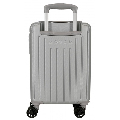 Kabinový kufr Movem Timber Silver 40 cm | Odnímatelná kolečka, 24 l