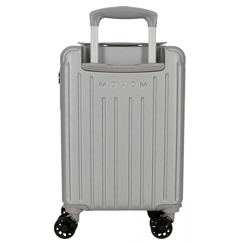 Kabinový kufr Movem Timber Silver 40 cm | Odnímatelná kolečka, 24 l